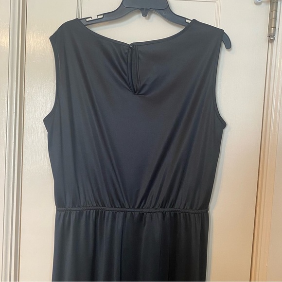 Praise Hymn Elastic Waist Sleeveless Layering Dress Basic Black Vintage Size XL - Picture 6 of 8